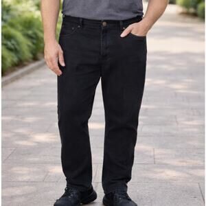 C22 Urban Pipeline Jeans Super Flex Stretch Casual Black Denim Size 40x32